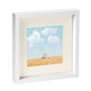 Nicola Spring 10" x 10" White 3D Box Photo Frame - 6" x 6" Mount