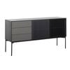 Modern Furniture SEGAN Sideboard Buffet 160cm - Black & Grey