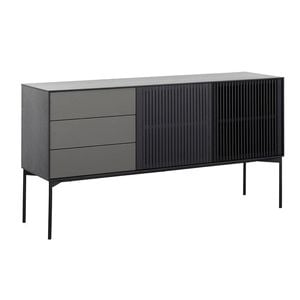 Modern Furniture SEGAN Sideboard Buffet 160cm - Black & Grey