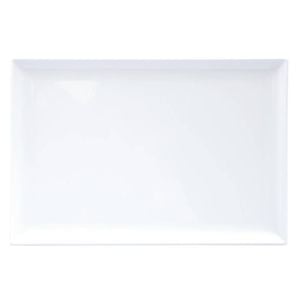 Ryner Rectangular Platter Melamine White 350x240mm Hospitality Buffet Servingware Dishwasher Safe