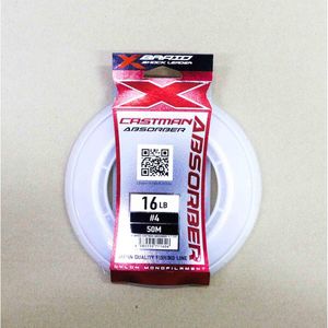YGK XBraid Absorber 50m Castman Monofilament Shock Fishing Leader 16lb