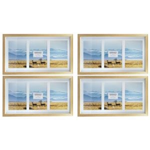 4PK Unigift 34.7x19cm 3 Image Esperance Photo Picture Frame Assorted