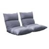 SOGA 2X Lounge Recliner Sofa Bed Chair Grey