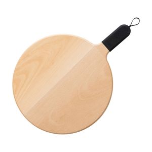 Ziipa Sora Beech Wood Pizza Serving Board W/ Silicone Handle 31cm Charcoal