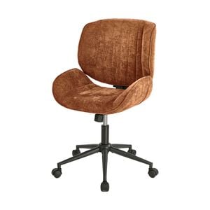 Oikiture Armless Office Chair Mid Back Swivel Gaming Desk Chair With Wheels Orange