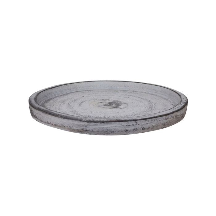 Northcote Pottery 25cm Antique White Café Saucer