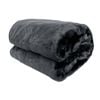 Radisson Harper Charcoal Luxury Faux Fur Throw Rug 127 x 152 cm