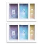 2PK Splosh Spend Save Give Wood Change Box 24x16cm Rectangle - White