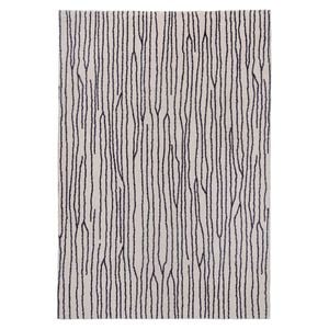 Loopsie-290cm X 200cm-wana Beige And Black Stripe Washable Rug