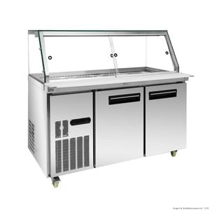 Thermaster Cold Salad & Noodle Bar 4x1/1 Gn Pans  - Salad Bar Fridges (pg150fa-xg)