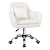 ALFORDSON Boucle Office Chair Orla White
