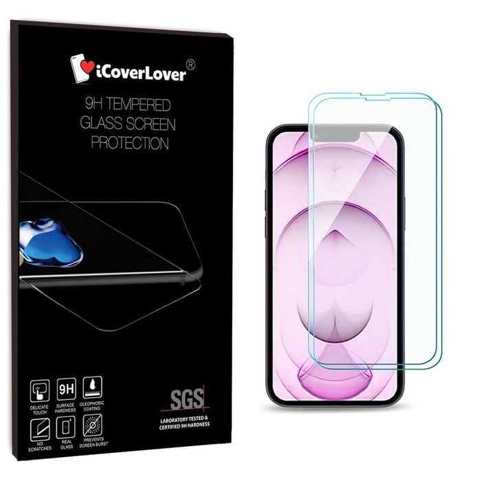 Icoverlover [2-pack] For Iphone 13 Mini Tempered Glass Screen Protector