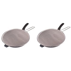 2PK Appetito Stainless Steel 33cm Splatter Screen Round