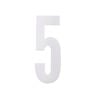 Sandleford 175mm White Self Adhesive Wheelie Bin Number 5