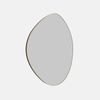 Future Glass Pebble Shape Mirror - 900 x 700mm - Satin Brass