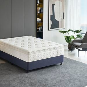 Breeze Medium Plush Luxe Cloud 7 Zone Euro Top Pocket Spring Mattress Bed 36cm