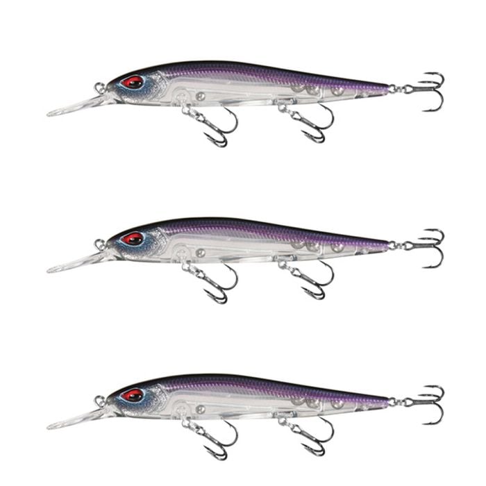 3x 13 Fishing 110mm Whipper Snapper Jerkbait Fishing Lures - Gizzard of OZ