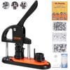 VEVOR 25mm Button Maker Machine Black Installation-Free Badge Punch Press Kit with 500pcs Parts