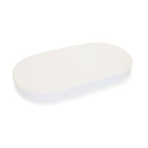 Babyhood Amani Bebe Jersey Cotton Oval Fitted Sheet - Plain White