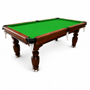 TOPONE 7FT Slate Pool Table Classic Billiard Table with Solid Wood Frame, Luxury Walnut Frame & Full Accessories - Green