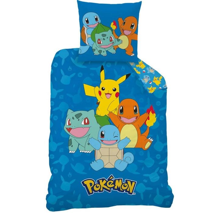 Pokemon Goodbye Cotton Quilt Cover Set - Single Bed Size