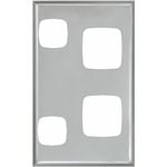 HPM Excel Double Powerpoint Vertical Coverplate Matt Silver