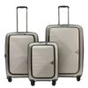 3pc Tosca Space X 20" Carry On 25/29" Case Set Travel Suitcase Luggage Champagne