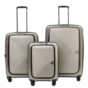 3pc Tosca Space X 20" Carry On 25/29" Case Set Travel Suitcase Luggage Champagne