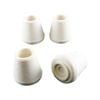 Surface Gard 13mm White Round External Rubber Chair Tips - 4 Pack
