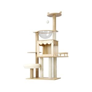 Alopet 131cm Cat Tree Scratching Post Scratchers Wood