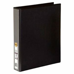 Marbig 4 D-ring Clearview Insert Binder 38mm (A4) (Black)
