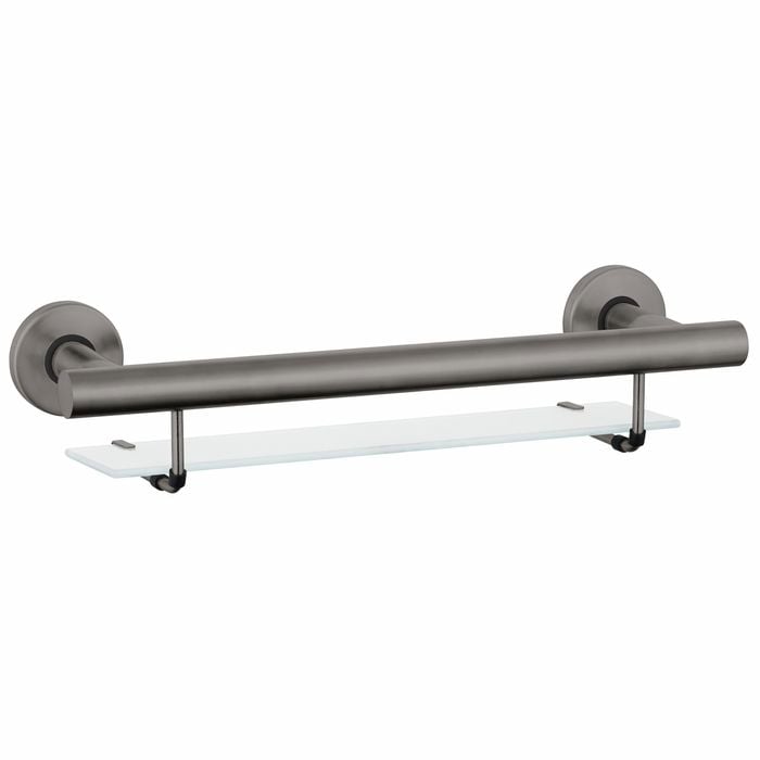 evekare Gunmetal Bath Shelf Grab Rail