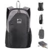 Lewis N. Clark 18" Packable Foldable Compact Travel Backpack  Black/Grey