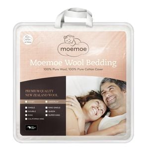 Moemoe 100% New Zealand Wool Mattress Topper/underlay - King