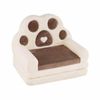 Costway Kid Sofa Chair 2in1 Foldable Couch Lounger Bear's Paw Brown