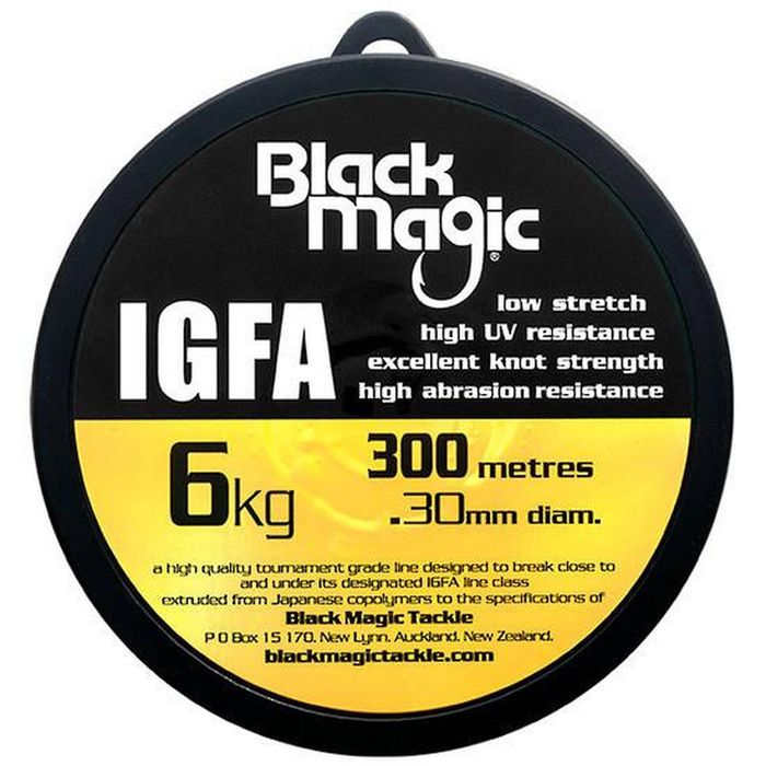 Black Magic 300m IGFA Clear Monofilament Fishing Line 6Kg