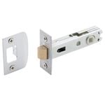 Gainsborough 70mm Satin Chrome D Strike Rectangular Face Tubular Latch