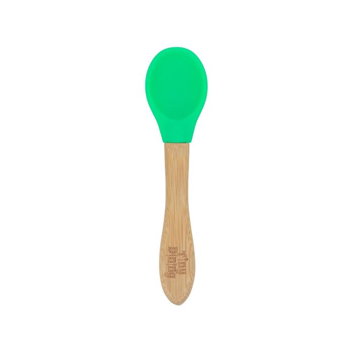 Tiny Dining Children's Bamboo Spoon - Silicone Tip - Eco-friendly - 14cm