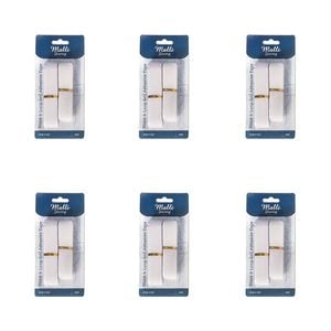6pk Malli Sewing Hook & Loop Self Adhesive Reusable Fabric Fastener 1220mm X 1m