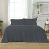 J Elliot Home Microfibre Queen Sheet Set w/Pillowcases - Charcoal