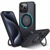 Tough On iPhone 15 Pro Max Case 360° Rotate Stand With MagSafe Black
