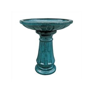 Northcote Pottery 52 x 52 x 60cm Forest Green Primo Miami Bird Bath