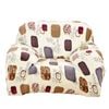 Catzon 2 Seater Stretch Sofa Cover Non-slip Polyester Printing Elastic Bottom