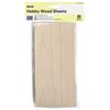 All Set Hobby Wood Sheet Pack - 11 Pieces
