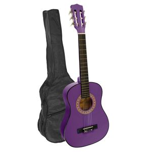 Karrera 34in Acoustic Childrens Wooden Guitar - Purple