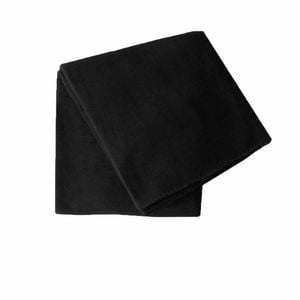 Budget 150gsm Jackie Soft Polar Fleece Extra Large Throw / Single Sized Blanket 200 X 150 Cm Black