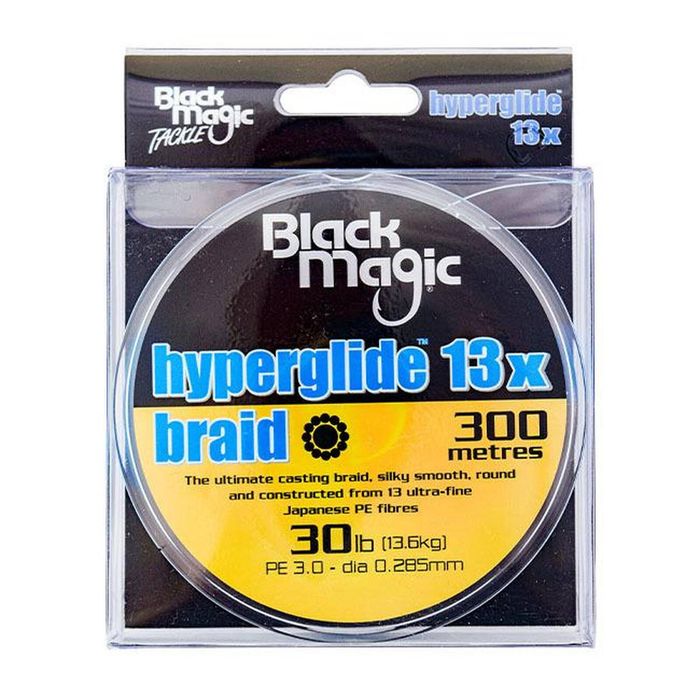 Black Magic Hyperglide 13x Braid Fishing Line 30lb 300m