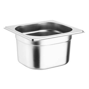 Vogue Stainless Steel Gastronorm Pan Heavy Duty 1/6 100mm