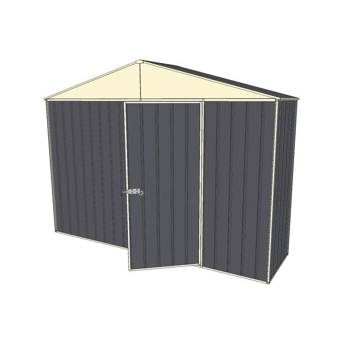 Build-a-Shed 3.0 x 0.8 x 2.3m Gable No Side Doors Shed - Grey