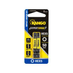 Kango 50mm HEX5 Hypertorque Impact Driver Bit - 2 Pack